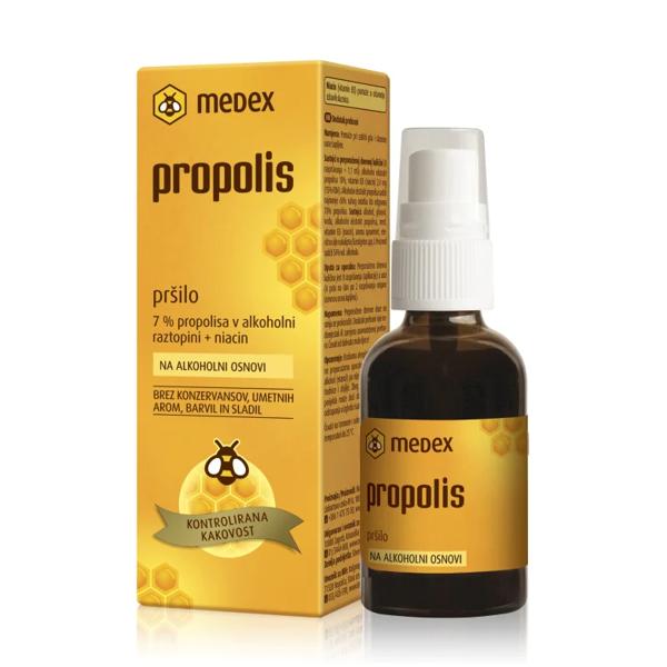 Medex Propolis Spray 7 U Alkoholnoj Otopini 30 ml